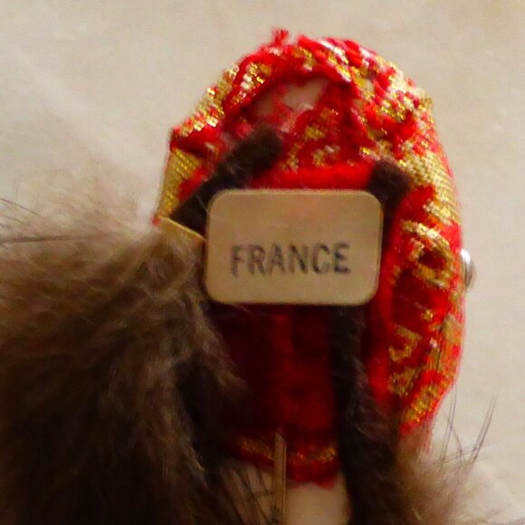 Beautiful Vintage Flapper Stick Pin Brooch 1970s Collectible, Handpainted France - Picture 4 of 7